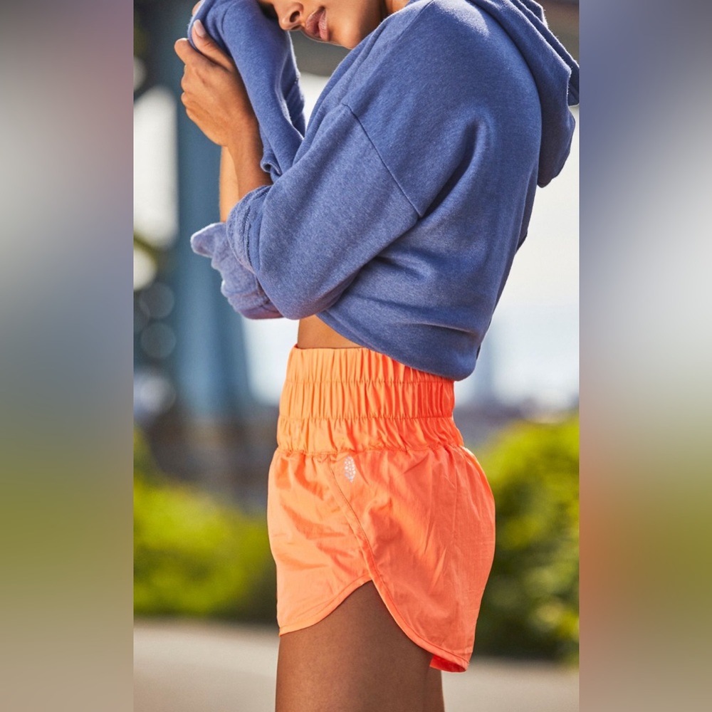 #580 Free People Movement - The Way Home Short -Orange - Size Small